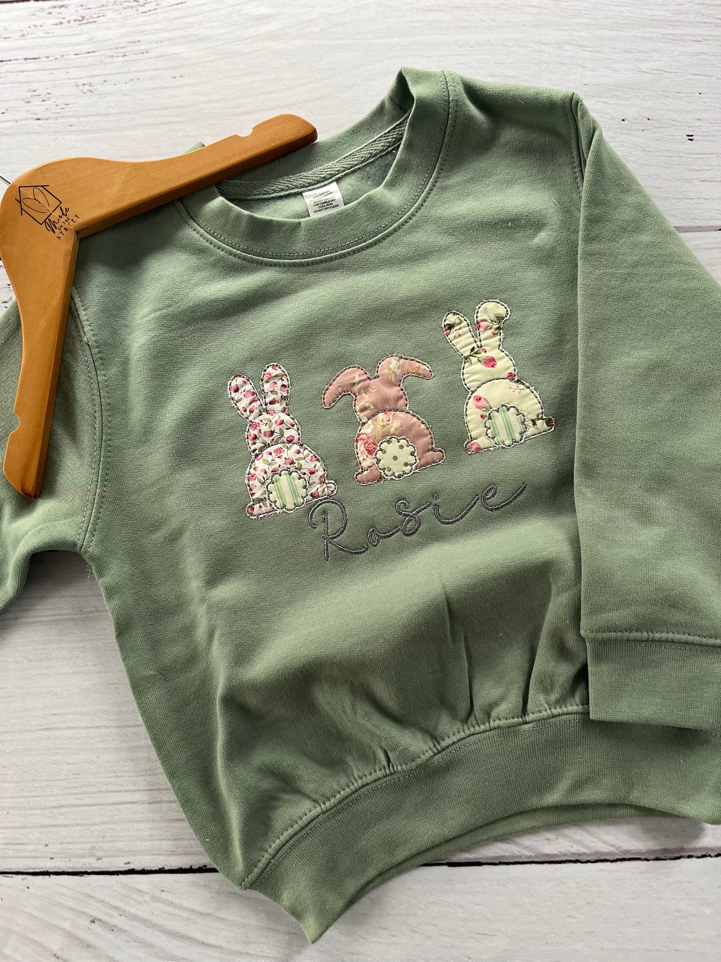 Kids Bunny Appliqué Jumper